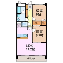 ファインパレス神ノ倉の物件間取画像